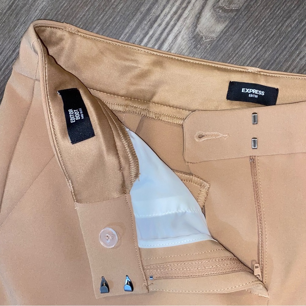 Express Editor Mid Rise Bootcut Pant - Picture 3 of 4